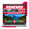 Dell Latitude 5410 Intel Core i5 10th Gen 14" FHD Display Laptop Windows 11 with Ms Office 2016 (Renewed)