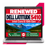 Dell Latitude 5410 Intel Core i5 10th Gen 14" FHD Display Laptop Windows 11 with Ms Office 2016 (Renewed)