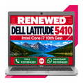 Dell Latitude 5410 i7 10th Gen 14" FHD Touchscreen Laptop Windows 11 with MS Office 2016 - 1 year warranty (Renewed)