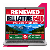 Dell Latitude 5410 i7 10th Gen 14" FHD Touchscreen Laptop Windows 11 with MS Office 2016 - 1 year warranty (Renewed)