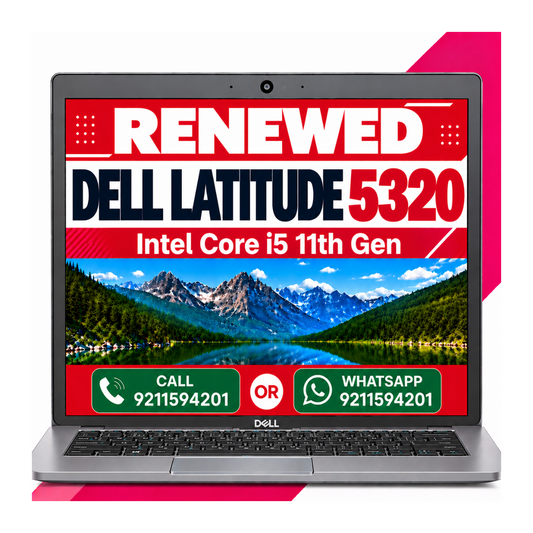 Dell Latitude 5320 | Intel Core i5 11th Gen 13 Inch FHD Display with Windows 11 with Ms Office 2021 (Renewed)