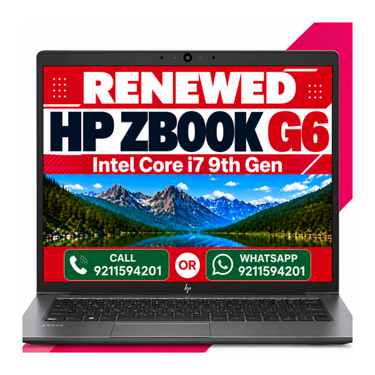 Hp Zbook 15 G6 Intel Core i7 9th Gen FHD 15.6" Display Gaming Laptop With Windows 11 Pro and MS Office 2021 with 6 month Warranty (Renewed)