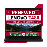 Lenovo ThinkPad T480 Intel Core i7 8th Gen 14 Inch FHD Display Laptop with Windows 11 Pro  (Refurbished)