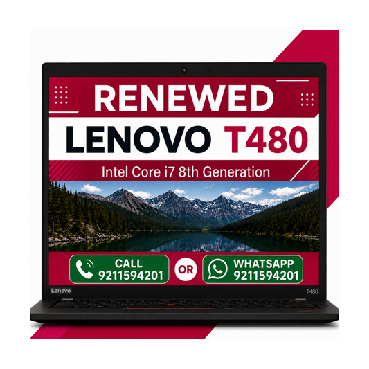 Lenovo ThinkPad T480 Intel Core i7 8th Gen 14 Inch FHD Display Laptop with Windows 11 Pro  (Refurbished)