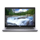 Laptop displaying a scenic wallpaper on a white background