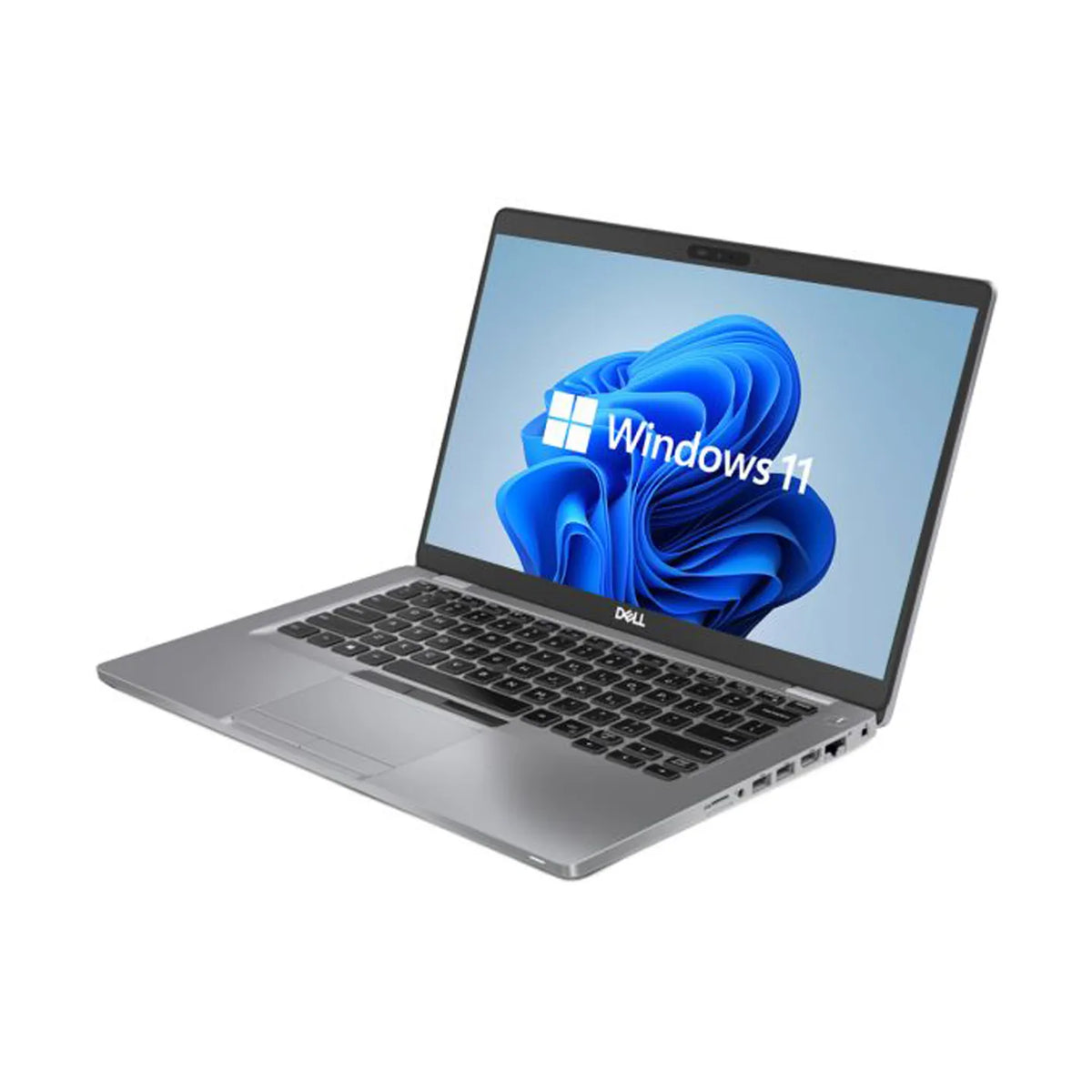 Laptop with Windows 11 logo on a white background