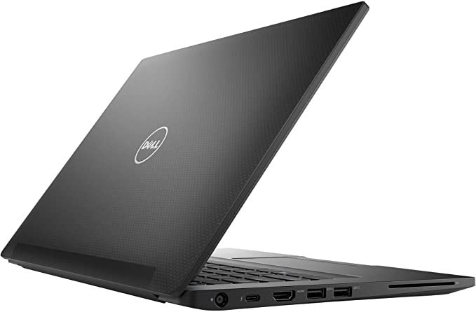 Black Dell laptop on a white background