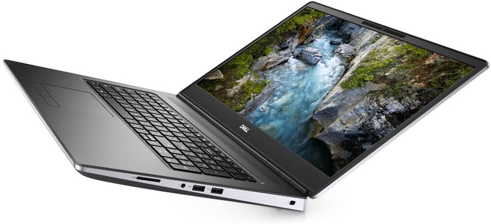 Laptop displaying a nature scene on a white background