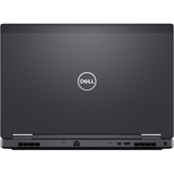 Black Dell laptop on a white background