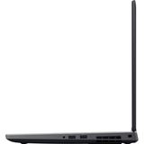 Side view of a laptop on a white background