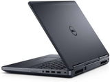Black Dell laptop on a white background
