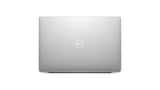 Silver Dell laptop on a white background