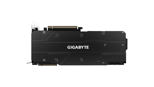 Gigabyte graphics card on a white background