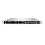 Front view of HP Proliant DL360P G9 1U Rack Server with multiple hard drive bays and LED indicators.