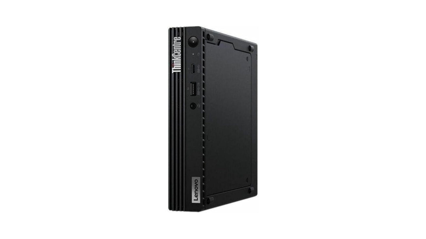 Black computer tower on a white background