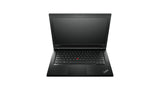 Black laptop on a white background