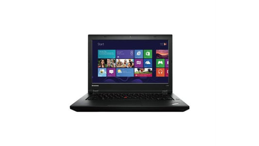 Laptop with Windows operating system displayed on the screen against a white background