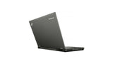 Black Lenovo laptop on a white background