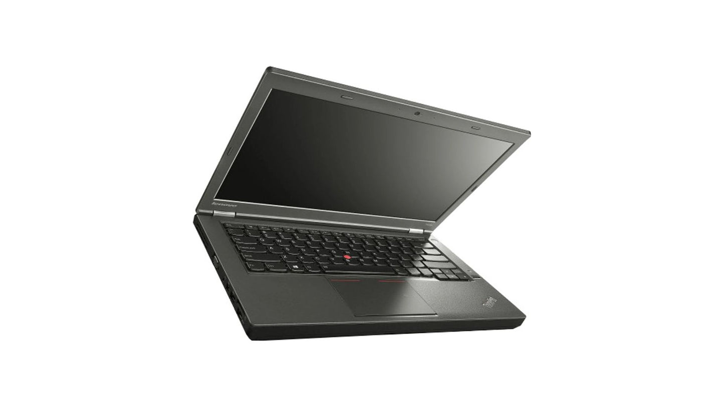 Open laptop on a white background