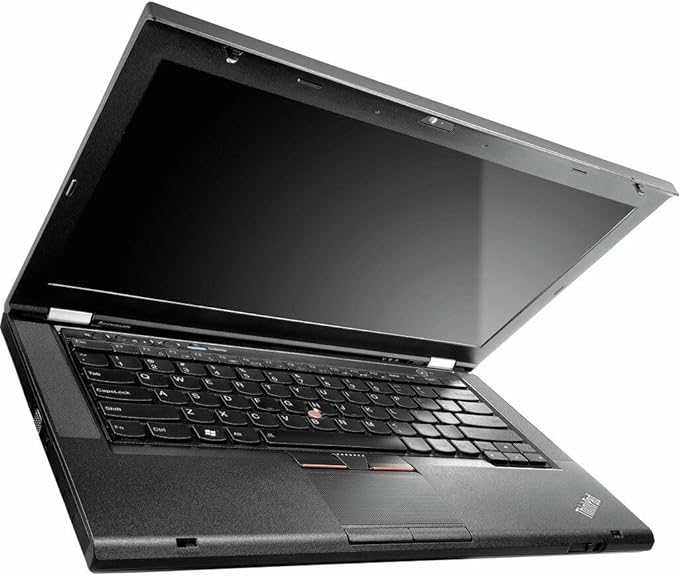 Black laptop on a white background