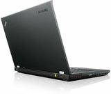 Black ThinkPad laptop on a white background
