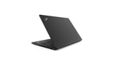 Black ThinkPad laptop on a white background