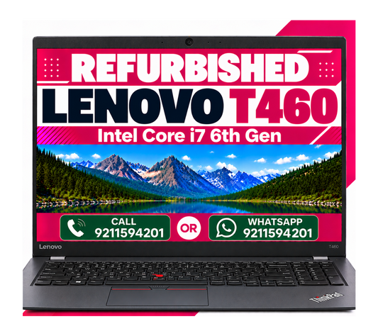 Lenovo thinkpad T460 Intel Core I7 6th gen 14 Inch Full HD Display With Windows 11 Pro And MS Exel (Refurbished)