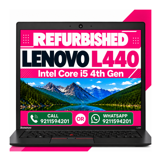 Lenovo ThinkPad L440 Intel Core i5 4th Gen & 14-Inch HD Display with Windows 11 and MS Office 2021 With 6 months warranty (Refurbished)