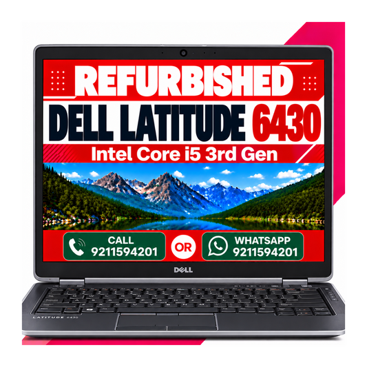 Dell Latitude 6430 intel Core i5 3rd Gen 14"HD Display Windows 10 with ms office 2021  (Refurbished)