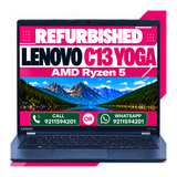 Lenovo 2-in-1 Chromebook Laptop ThinkPad C13 Yoga Gen 1 AMD Ryzen 5 13.3" FHD+ Touch screen ChromeOS with 6 Months warranty (Refurbished)