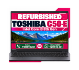 Toshiba Dynabook Tecra C50-E Intel Core I3 8th Gen | 15.6 Inch HD Display With Windows 11 Pro & Ms Office 2021 (Refurbished)