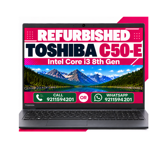 Toshiba Dynabook Tecra C50-E Intel Core I3 8th Gen | 15.6 Inch HD Display With Windows 11 Pro & Ms Office 2021 (Refurbished)
