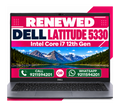 Dell 2-in-1 Touchscreen Laptop Latitude 5330 Intel Core i7 12th Gen 13.3" FHD Windows 11 Pro and  MS Office 2021 with 1 Year Warranty (Renewed)