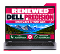 Dell Precision 3551 Intel Core i7 10th-10750H Gen | 15.6 Inch FHD, 4GB Nvidia Graphics with Windows 11 & Ms Office 2021 (Renewed)