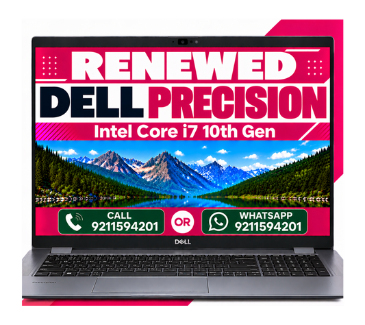 Dell Precision 3551 Intel Core i7 10th-10750H Gen | 15.6 Inch FHD, 4GB Nvidia Graphics with Windows 11 & Ms Office 2021 (Renewed)
