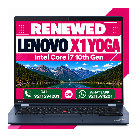 Lenovo ThinkPad X1 Yoga 2 in 1 touchscreen laptop Intel i7 10th Gen with Windows 11 Pro and MS Office 2021 with 1 year warranty (Renewed)