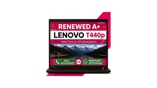 Lenovo ThinkPad T440p Intel Core i5 4th Generation, 14 Inch FHD Display with Windows 10 Pro and Ms Office 2021 with 6 Months Standard Warranty (Refurbished)
