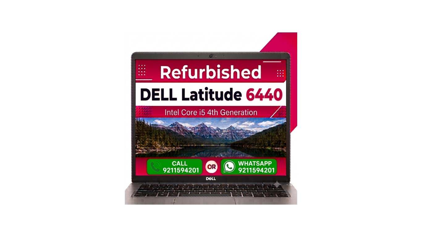 Dell Latitude 6440 Intel Core i5 4th Gen 14" HD Display Laptop Windows 11 with MS Office 2021 (Refurbished)