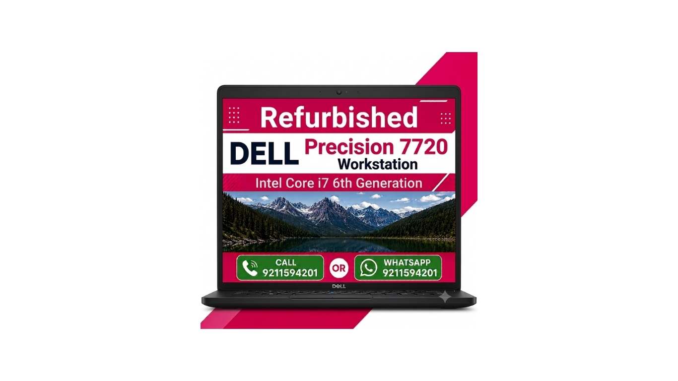 Dell Workstation Laptop Precision 7720 Intel i7 17.3" FHD 8GB Graphics Windows 11 MS Office with 6 Month Laptop Warranty (Refurbished)