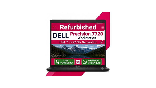 Dell Workstation Laptop Precision 7720 Intel i7 17.3" FHD 8GB Graphics Windows 11 MS Office with 6 Month Laptop Warranty (Refurbished)