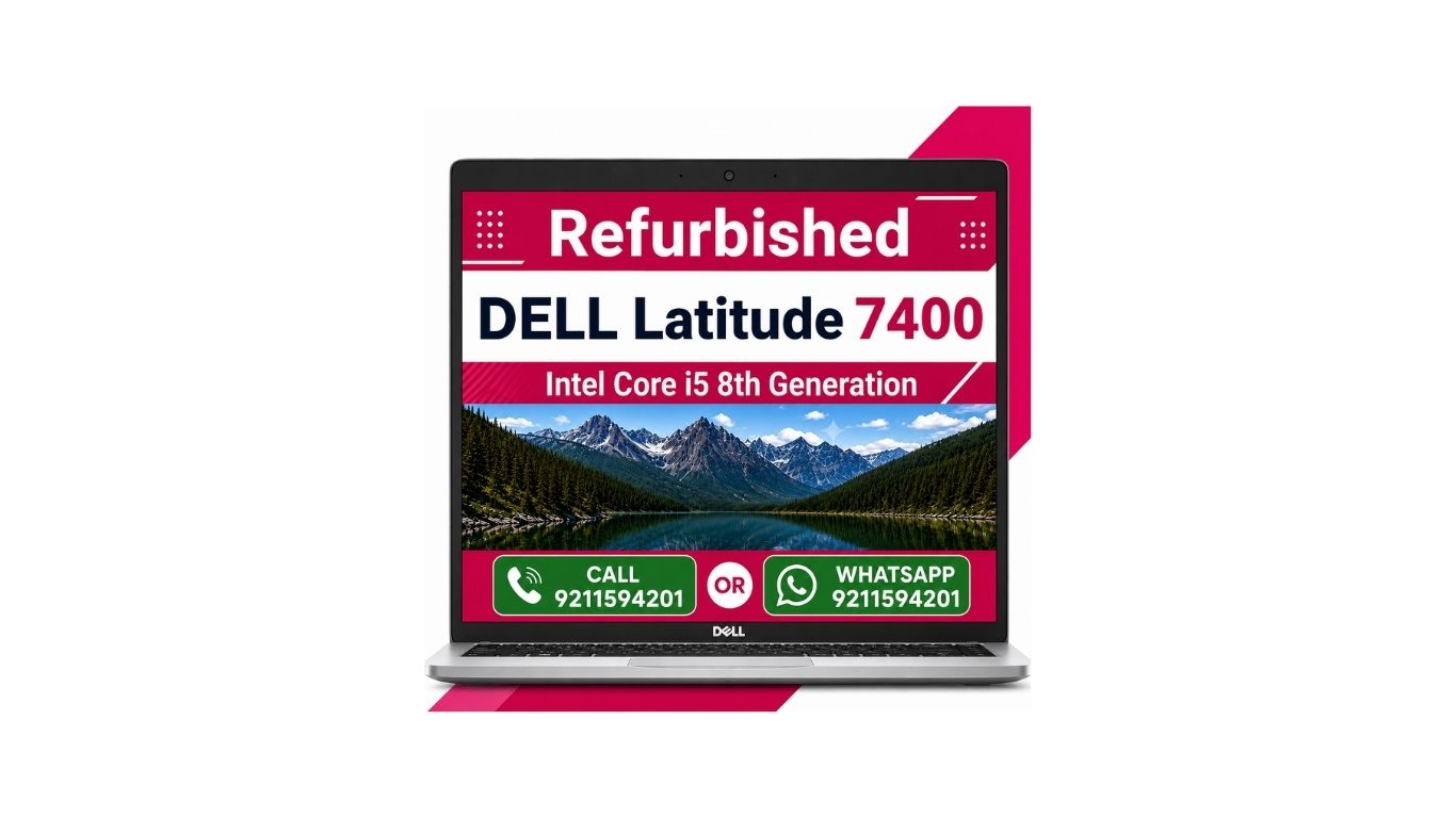 Dell Latitude 7400 Intel Core i5 8th Gen 14" FHD Display Laptop Windows 11 With MS Office 2016 (Refurbished)