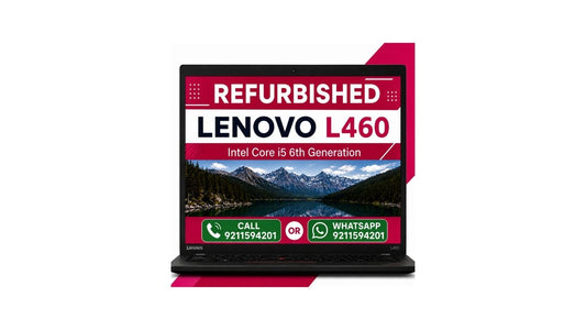Lenovo ThinkPad L460 i5 6th gen 14" HD Display Laptop with Windows 10 and MS Office 2021 with 6 Months Warranty (Refurbished)