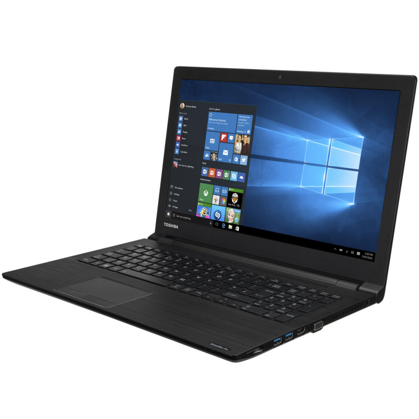 Refurbished Toshiba Satellite Pro A40-C i3 6th Gen 14" HD Display 8GB RAM 128GB SSD Windows 10 Laptop