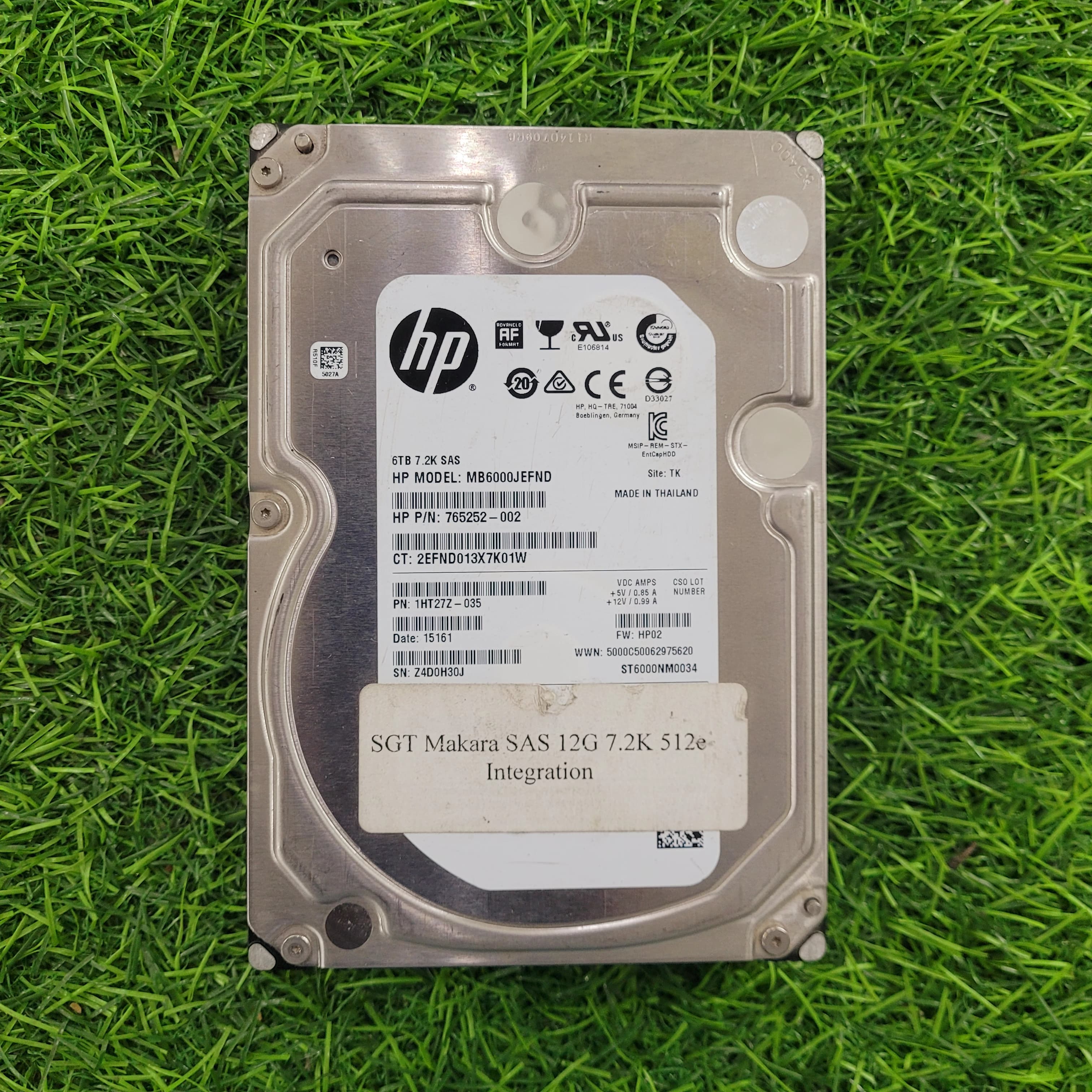HP 765252-002-AP - HP 6TB SAS 12G 7.2K LFF LP (Refurbished