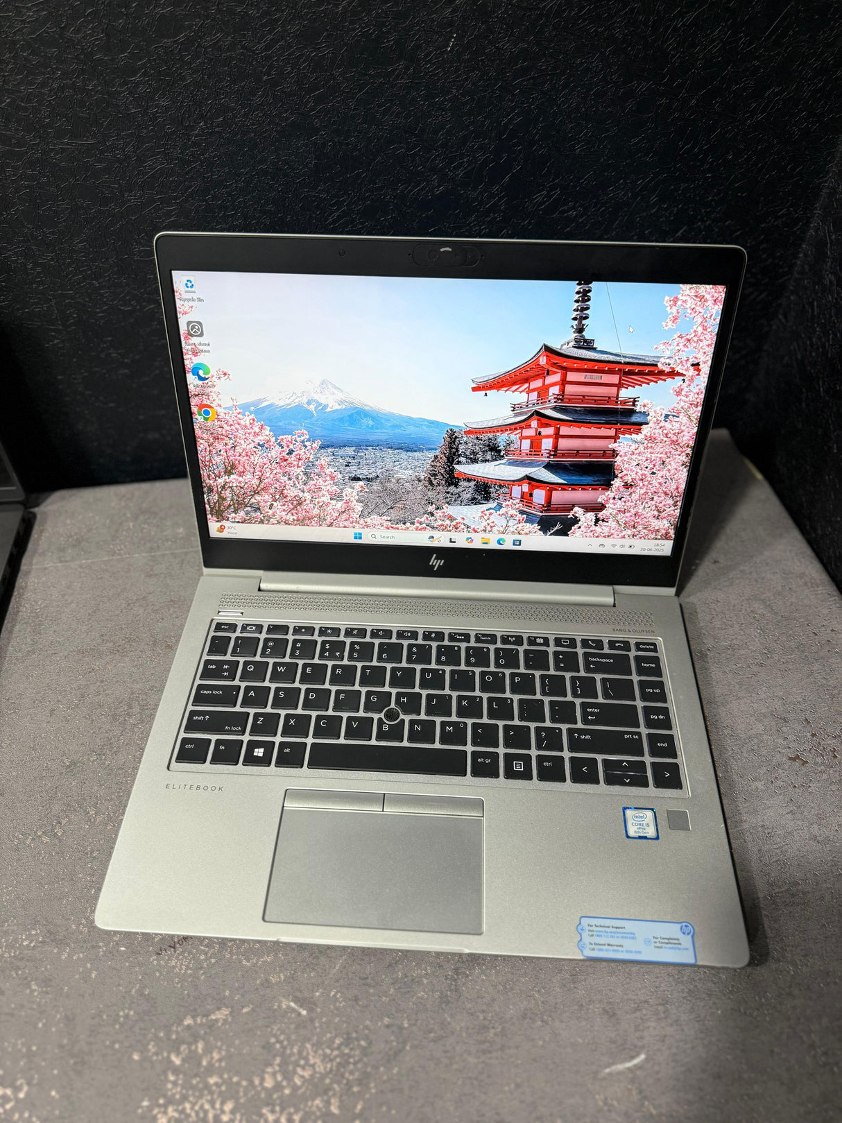 HP Elitebook 840 G6 i5 8th Gen 14'' inch FHD  Display Laptop Windows 11 with ms office 2016 (Renewed)
