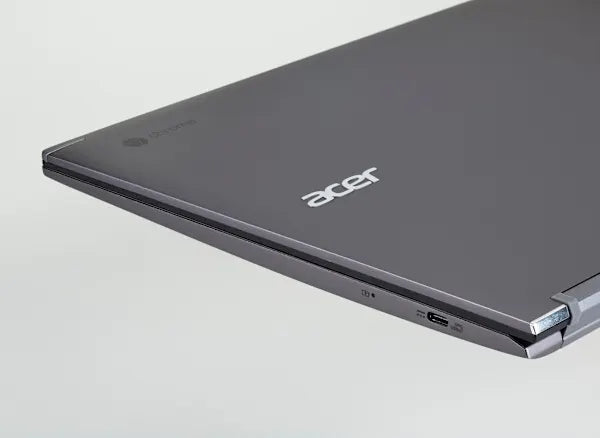 Acer laptop on a light gray background