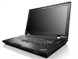 Black ThinkPad laptop on a white background