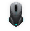 ALIENWARE AW610M Gaming Mouse with customizable RGB lighting, shown in black color with a wired connection.
