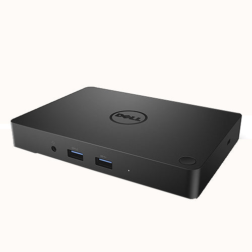 Dell WD15 K17a Monitor Dock in black color with multiple ports including USB-C, HDMI, VGA, and Ethernet.